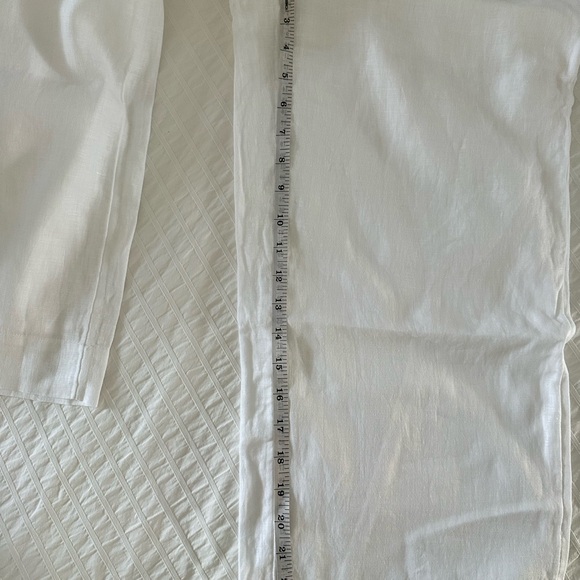 J. Crew White Linen Wide-Leg Seaside Pants - Picture 4 of 6